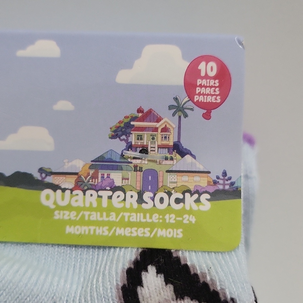Bluey Toddler Quarter Socks - Picture 3 of 7